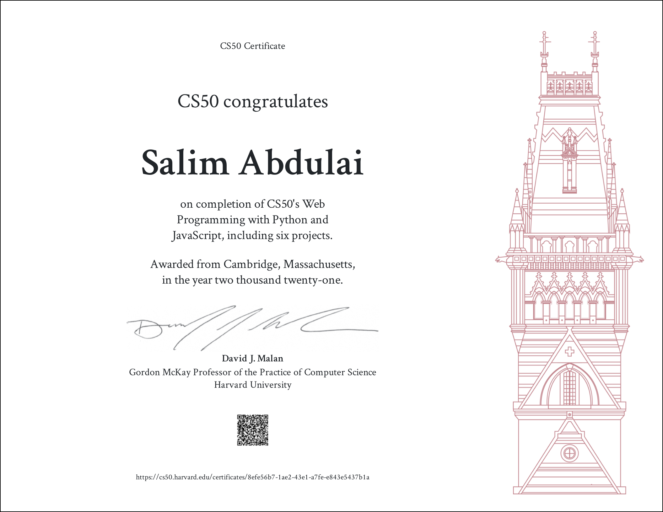 cs50 cert